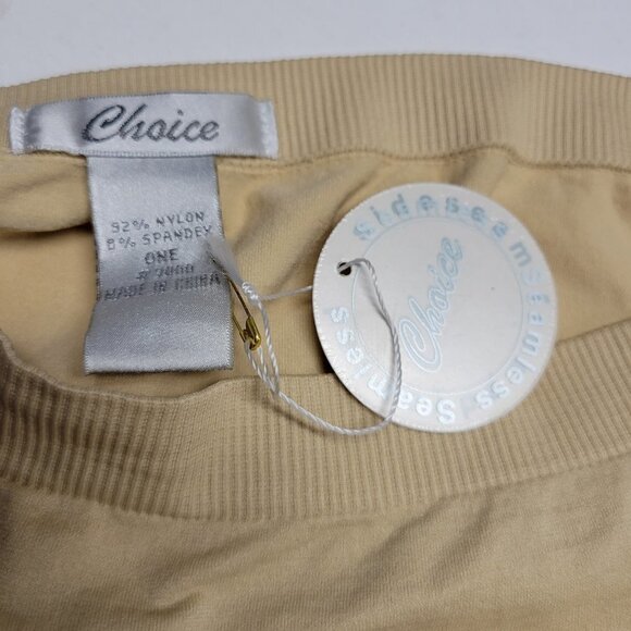 STRAPLESS Beige Long Tube Tank Top Stretchy Tube Top Camisole- New With Tag - Picture 7 of 9